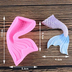Молд силиконовый «Хвост русалки», 10×5,8 см, цвет МИКС