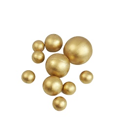 Сферы из шоколадной глазури перламутровые золотые 10 шт