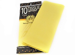 Бумага Тишью светло-желтый 51*66 см 10 листов
