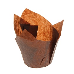 Форма бумажная "Тюльпан" 5 х 8 см, коричневый 50 шт